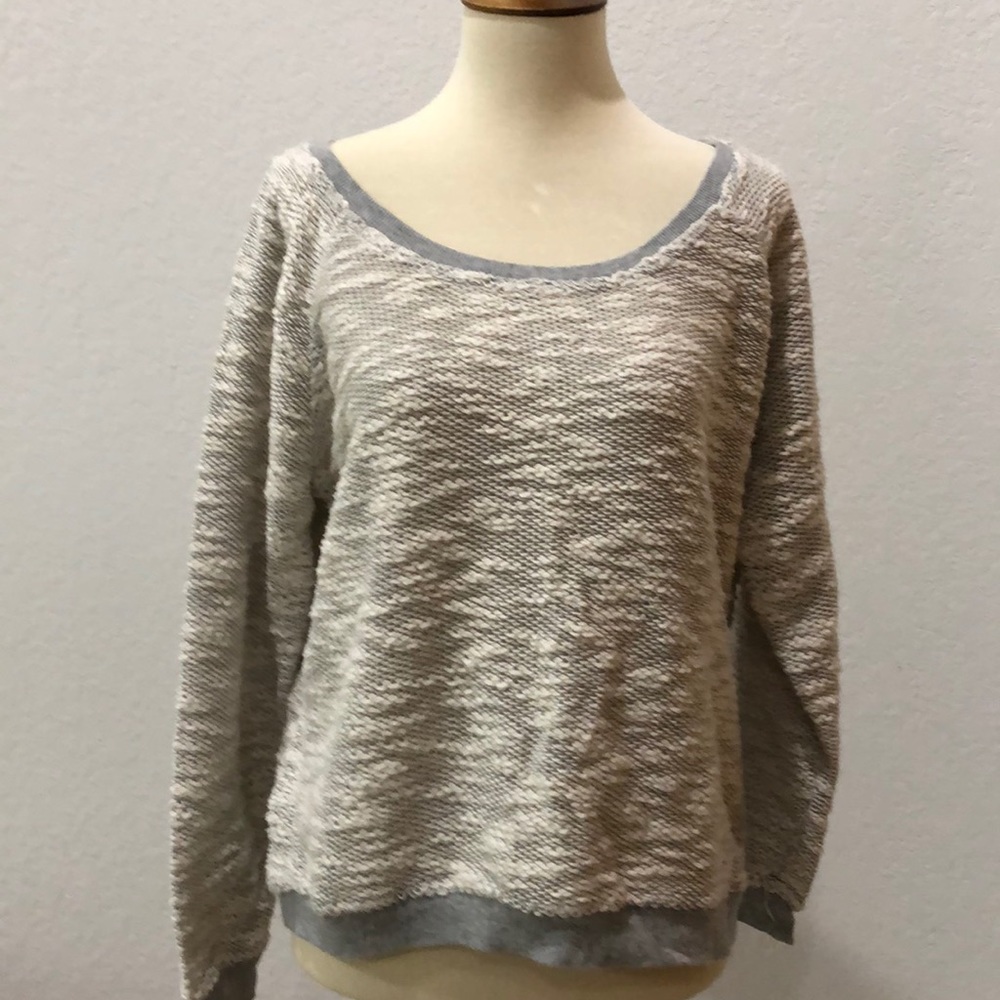 Knobby knit sweatshirt